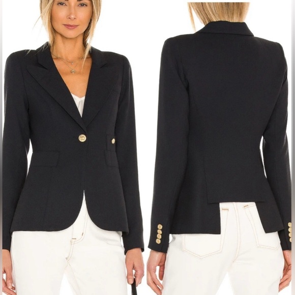 Smythe classic wool duchess blazer jacket black - Picture 1 of 8